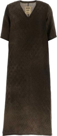 Uma Wang Brown Jersey Apostle Tunic Dress