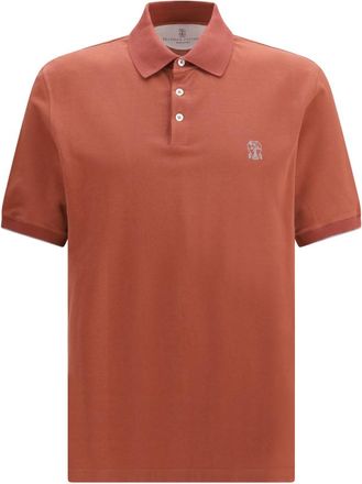 Brunello Cucinelli Coral Shirt Collar Polo
