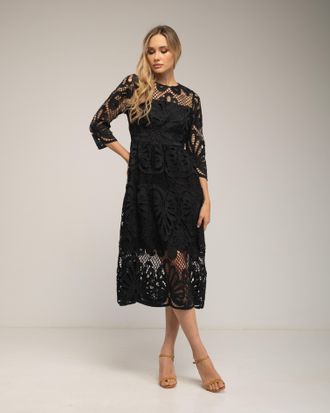 Tantra Midi-jurk in guipure-kant
