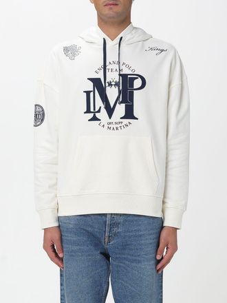 La Martina Felpa con cappuccio in cotone con logo La Martina
