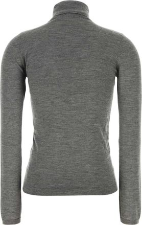 Brunello Cucinelli Womens Turtleneck Gray Cashmere Silk
