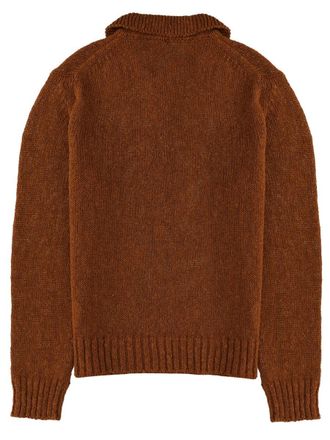 Sunflower Cotton-Linen Blend Polo Shirt - Brown