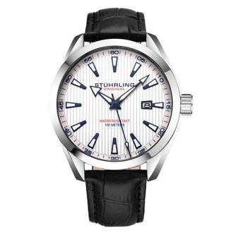 St&uuml;hrling Symphony Quartz White Dial Mens Watch M16764