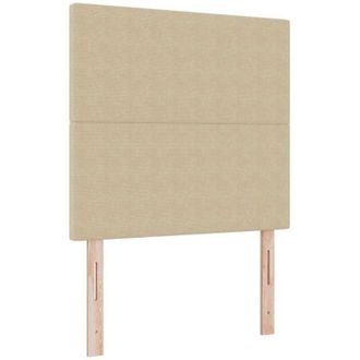 vidaXL Vidaxl Cabecero De Cama Con Luz Led Tela De Pana Gris Verde 80 Cm