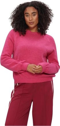 Pom Amsterdam Milou Ultra Sweater - Dames - Ronde hals truien - Roze - 2XL - Truien & Vesten