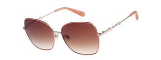 Superdry Sonnenbrille SUPERDRY Modell 995062, Damen, ros&eacute;, orange, metallic, Sonnenbrillen Sonnenbrille, Form Butterfly, Logoschriftzug auf B&uuml;gel, Metallfassun