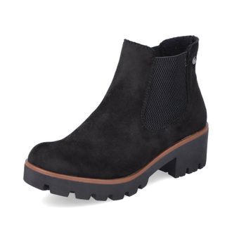 Rieker Womens Elasticated Boots In Black