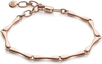 Monica Vinader Rose Gold Nura Reef Bracelet