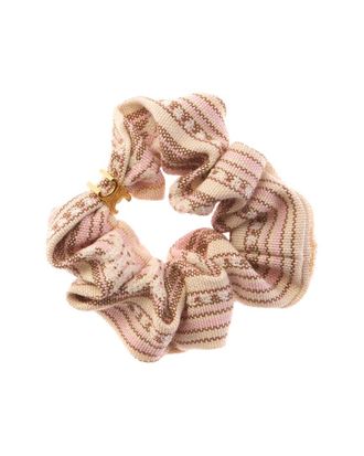 Celine Striped Triomphe Scrunchie
