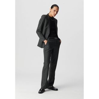 Ikks Gestreept blazerjasje van visgraatstof