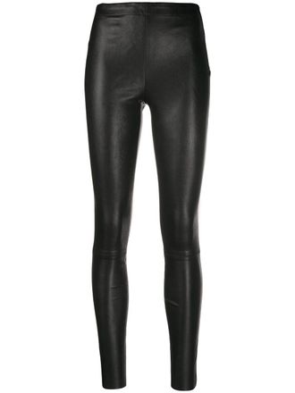 Alice & Olivia Maddox leather leggings - Black