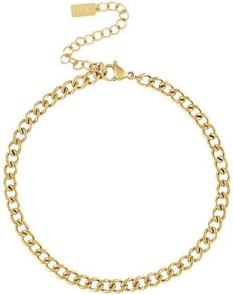 BEN ONI Curb Chain Anklet in Gold at Nordstrom