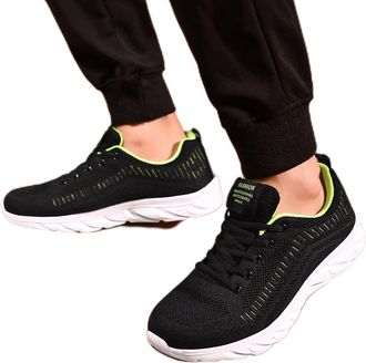 Generic Fashion Sneakers for Men Mens Air Mesh Slip On Walking Shoe Breathable Lightweight Trainer Quick Dry Comfortable Running Wide Fit Trainers Gym Athleti