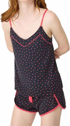 PJ Salvage Sweet Dreams Cami Top In Navy