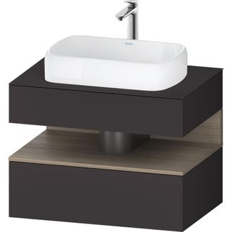 Duravit Duravit - Qatego Consola Mueble Bajo Lavabo, 1 Extra&iacute;ble, 1 Caj&oacute;n