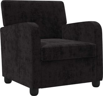 vidaXL Sill&oacute;n Negro Chenilla Vidaxl