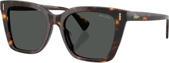 Ralph Lauren Square Zonnebril - Dames - Zonnebrillen - Bruin - 53 MM - Accessoires