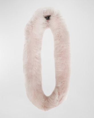 Gorski Select Lamb Shearling Infinity Scarf