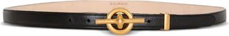 Balmain Cintura con logo - Nero