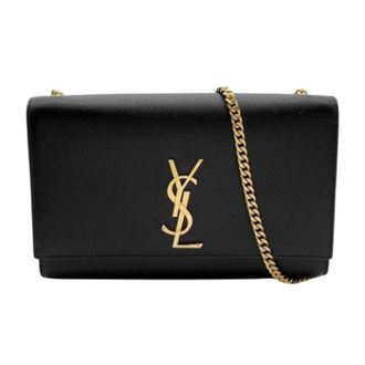 Saint Laurent Pre-owned Cross Body Bags, female, Black, Size: ONE SIZE Pre-owned Vintage Shoulder Bag