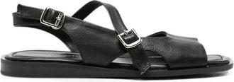 Sergio Moretti Sandalen met open neus - Dames - Sandalen - Zwart - 38 EU - Schoenen