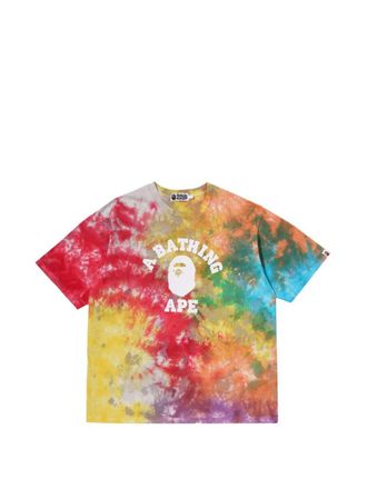 A Bathing Ape Tie Dye College Relaxed Fit Tee m