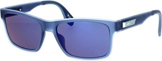 adidas Sportieve Blauwe Spiegelende Zonnebril Or 0067/S - unisex - Zonnebrillen - Blauw - 55 MM - Accessoires