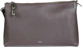Furla Tassen, Dames, Bruin, ONE Size, Leer, Debby M Schoudertas Zacht