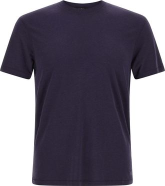 Tom Ford Blue Logo Embroidery T-shirt