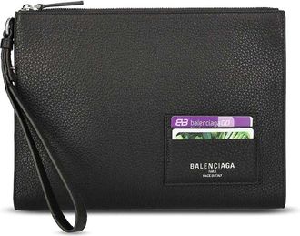 Balenciaga Leather Zipped Pouch