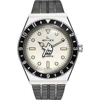 Timex Q Timex Loser Bracelet Watch, 38mm in White/Silver at Nordstrom