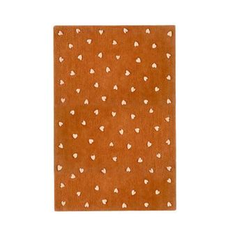 Maison Deux Hearts Rug in Brown /Pink Print at Nordstrom, Size 6Ft 0In X 8Ft 0In