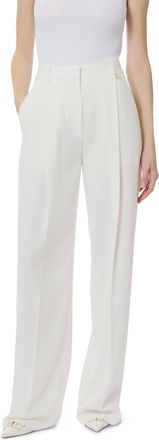 Elisabetta Franchi High-Waisted Tailored Trousers with Wide Legs