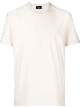 Brioni striped short-sleeve T-shirt - men - Cotton - 3XL - Neutrals