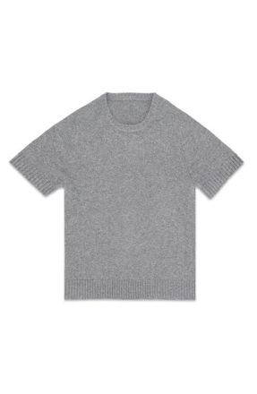 Fortela Short Sleeve Cashmere Jumper in Dark Grey at Nordstrom, Size Large Eu