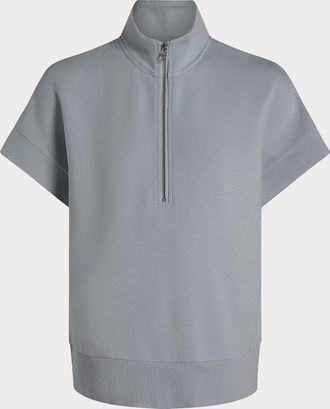 Varley Ritchie Short-Sleeve Half-Zip Sweatshirt