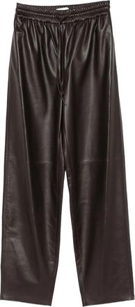Joseph Drawstring-waist Leather Trousers