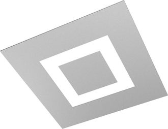 Top-Light Top-light - Plafoniera Moderna Carpet Metallo Grigio 4 Luci 2g11 39cm