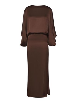 Nineminutes The Macha Midi Dress In Satin