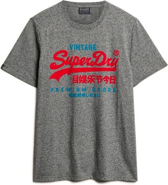 Superdry Vintage Logo Katoenen T-shirt Zwart - Heren - T-shirts - Zwart - M - Katoen - Tops