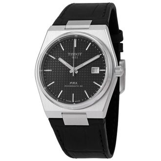 Tissot PRX Powermatic 80 Automatic Black Dial Mens Watch T1374071605100