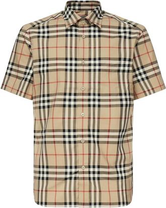 Burberry Hombre, Camisas, Beige, Talla: S