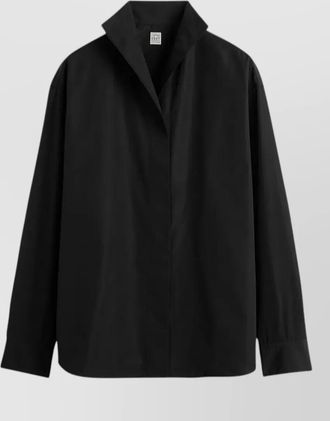 Toteme sharp popeline shirt pleated back detail