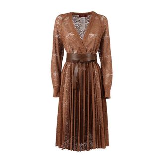Max Mara Midi Dresses, female, Brown, Size: 2XS Midi Dresses