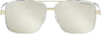Dior Silver Mirror Lens Sunglasses - Silver