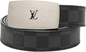 Louis Vuitton Pre-owned Belts, male, Black, Size: ONE SIZE Pre-owned Standard Belt