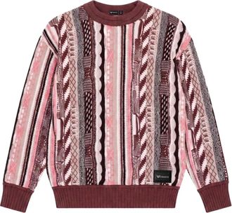 Carlo Colucci Maglione in maglia jacquard - - Knitwear - Uomo - Rosa - S