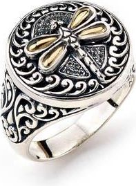 Samuel B. Dragonfly Ring in Silver at Nordstrom Rack, Size 10