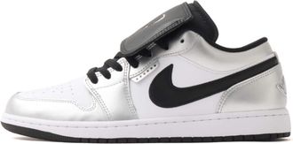 Air Jordan Mens Jordan 1 Low SE Metallic Silver Tiempo