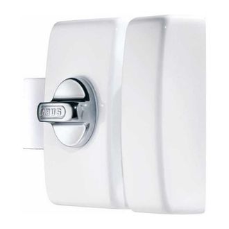 ABUS Candado Abus V83 Cb 45 W Ek - Caja Blanca, Cerro En Acero, Pestillo En Acero Cromado - Cilindro Doble